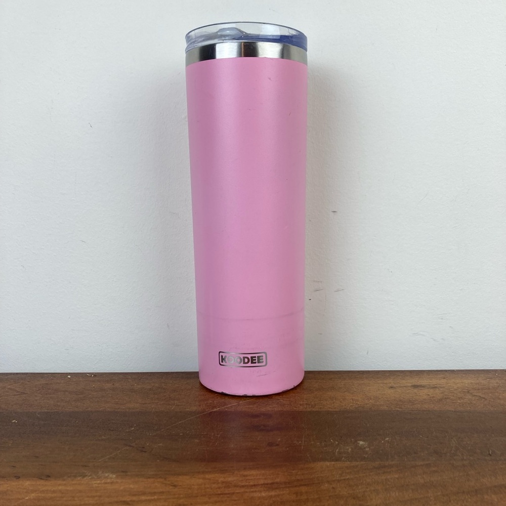 Koodee 20 oz Pink Tumbler Stainless Steel Insulated Tumbler Travel Water Bottle